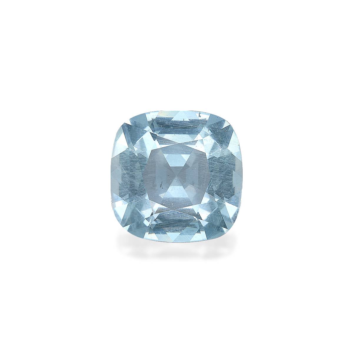 sky blue aquamarine, 15.07ct cushion cut — main view