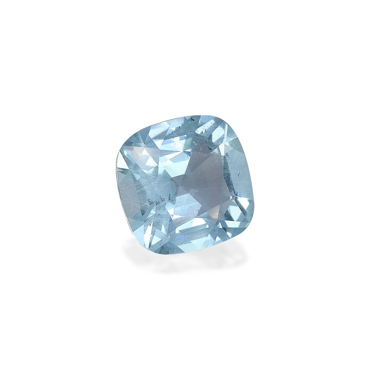 sky blue aquamarine, 15.07ct cushion cut — view 3