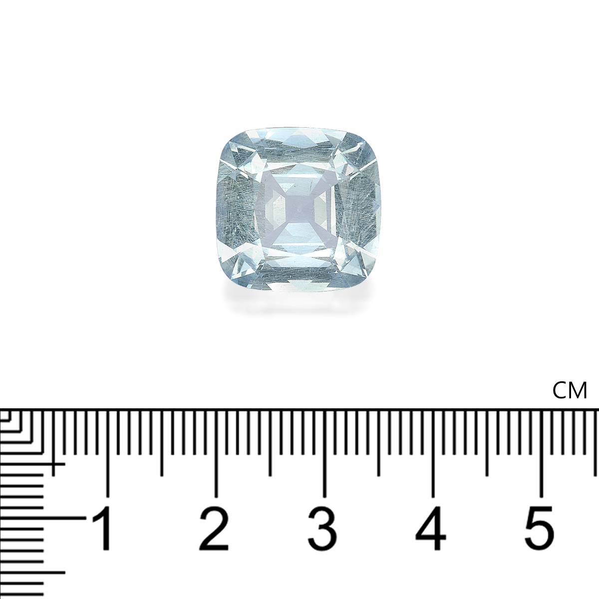 sky blue aquamarine, 10.85ct cushion cut — view 4