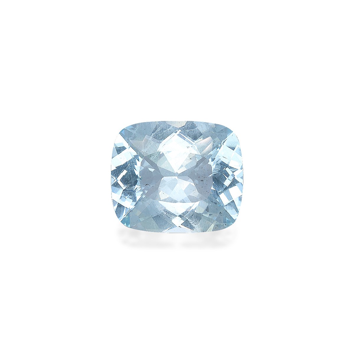sky blue aquamarine, 21.06ct cushion cut — main view