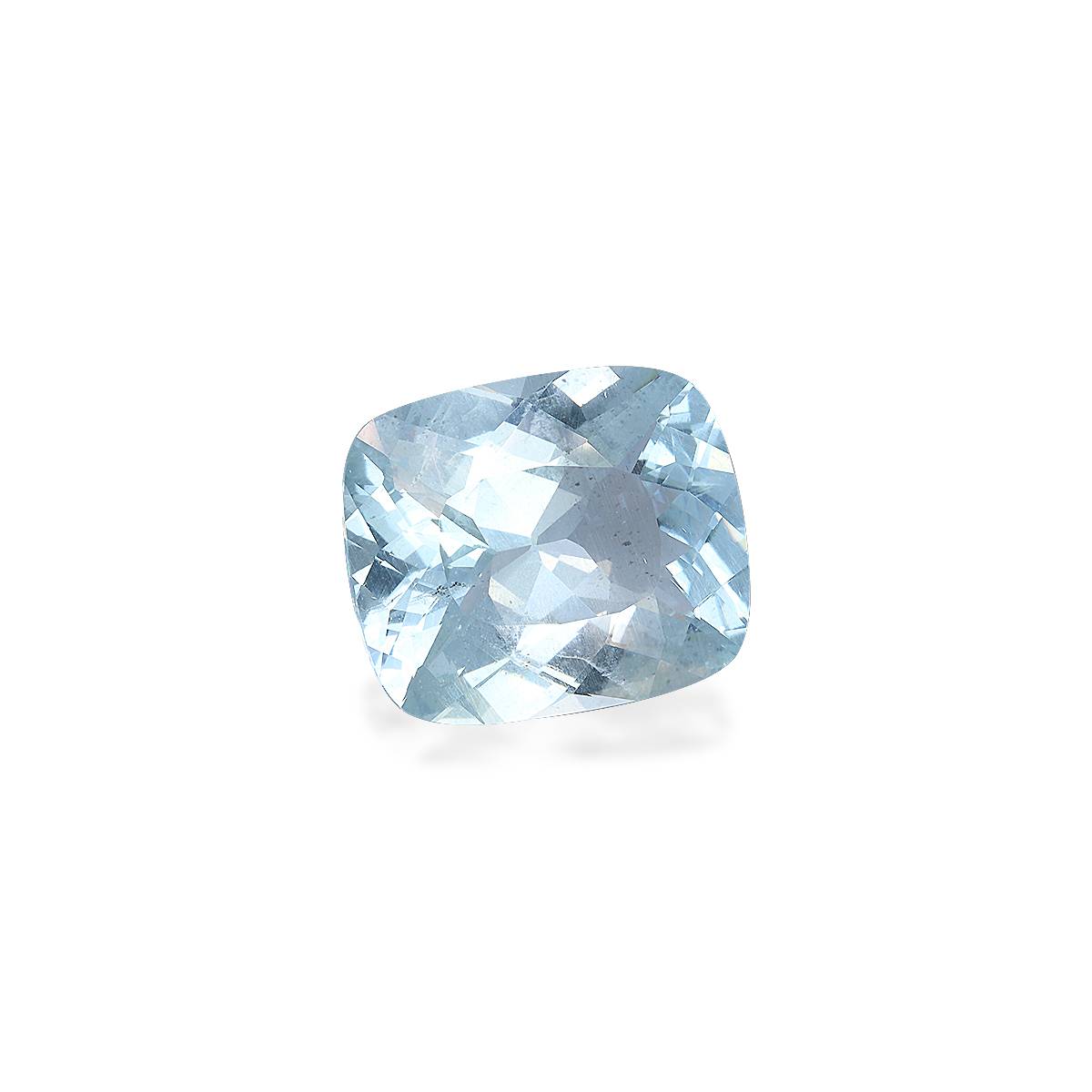 sky blue aquamarine, 21.06ct cushion cut — view 3