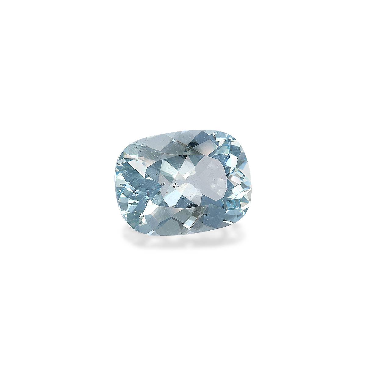 sky blue aquamarine, 11.23ct cushion cut — view 3