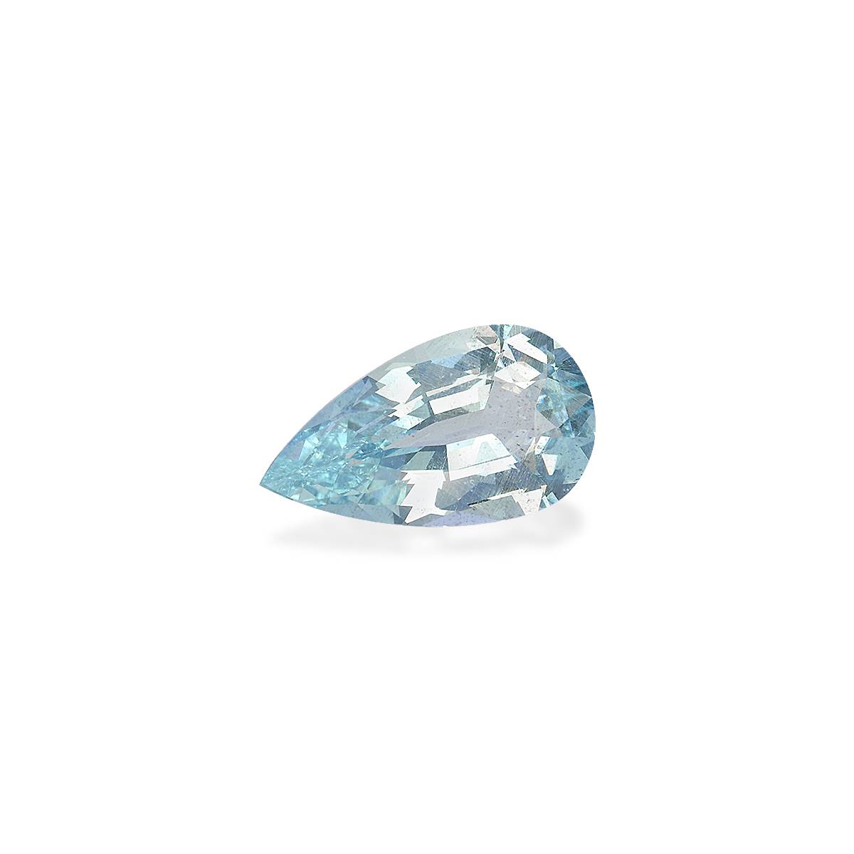 sky blue aquamarine, 10.42ct pear cut — view 3