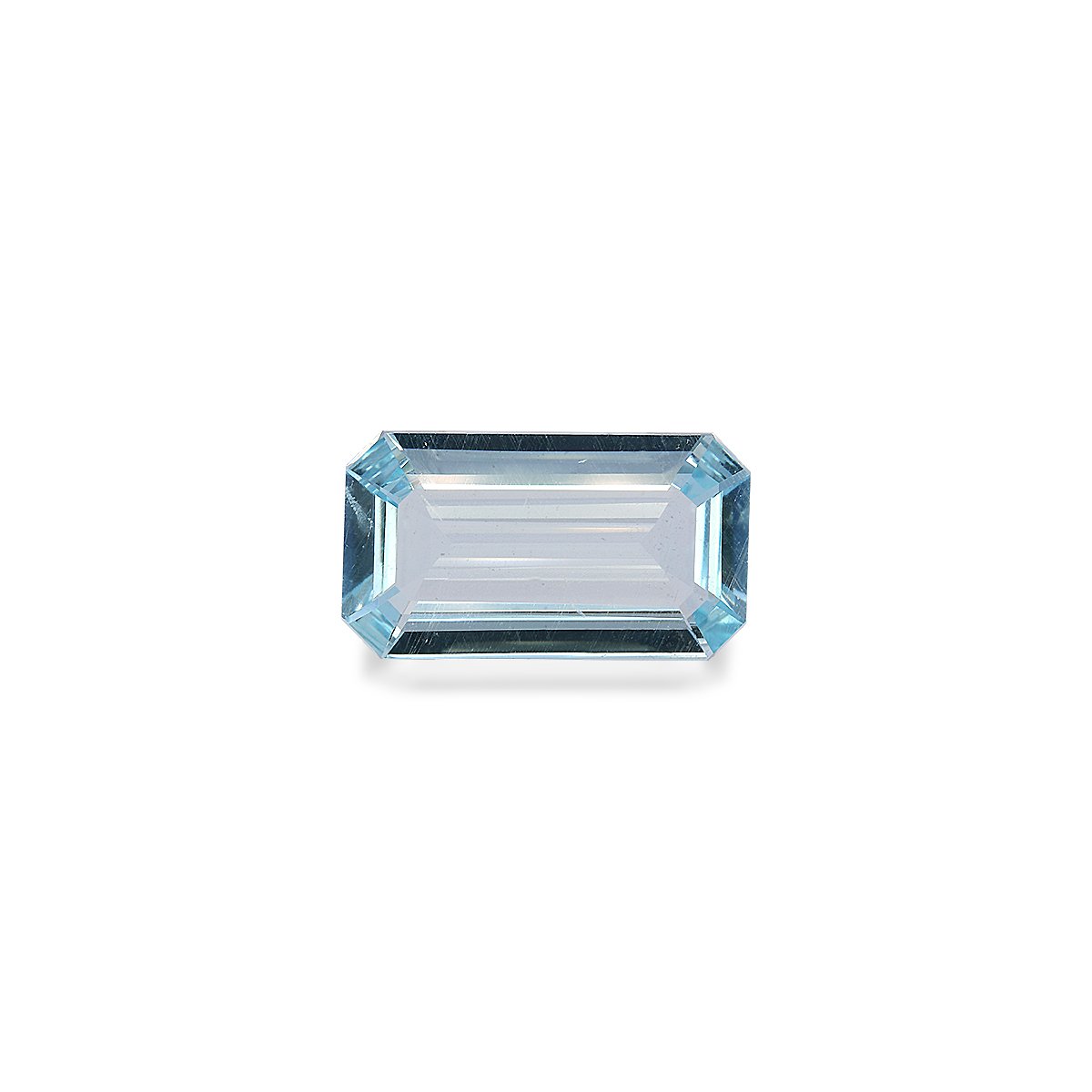 sky blue aquamarine, 7.59ct rectangular cut — main view
