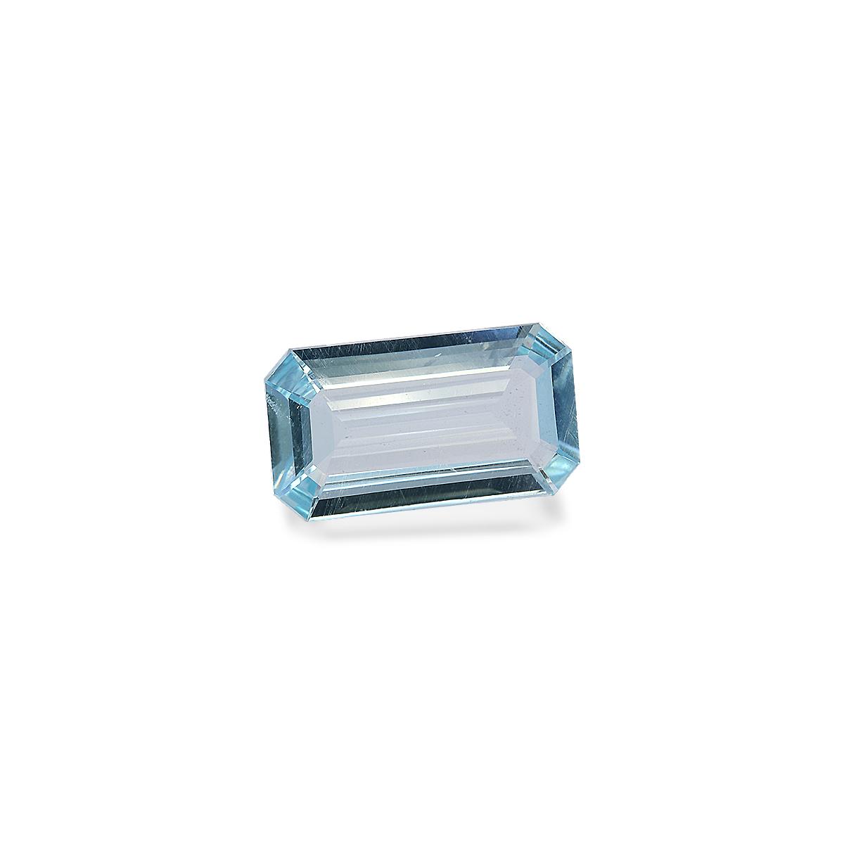 sky blue aquamarine, 7.59ct rectangular cut — view 3