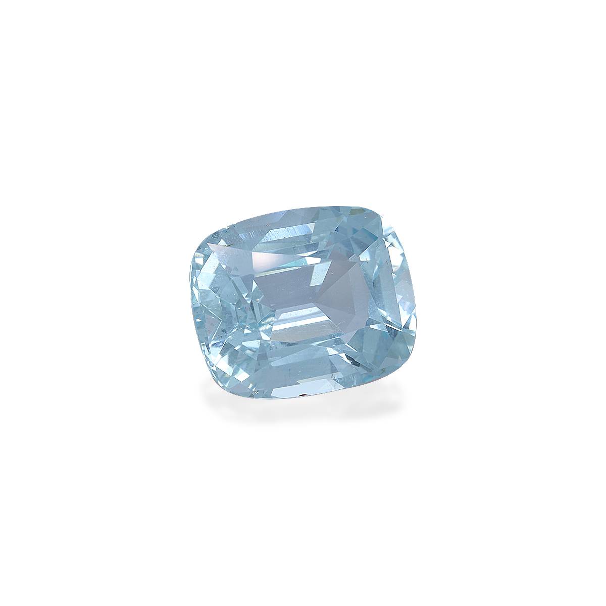 sky blue aquamarine, 15.56ct cushion cut — view 3