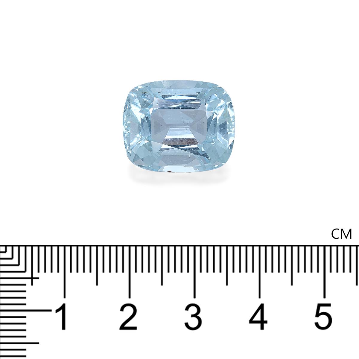 sky blue aquamarine, 15.56ct cushion cut — view 4
