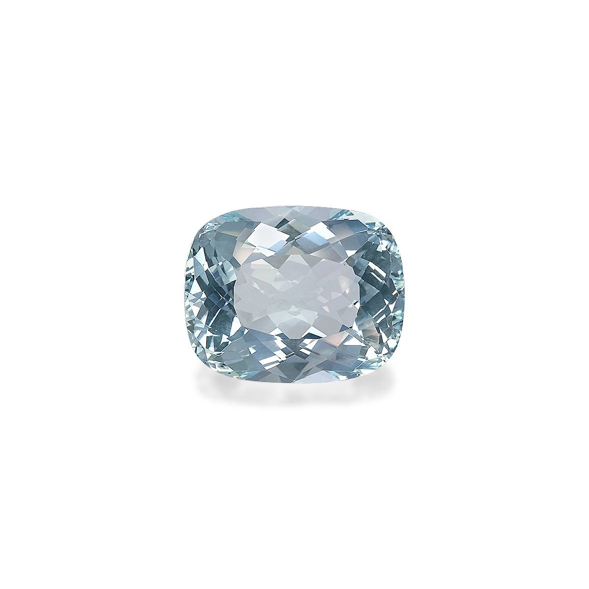 frost white aquamarine, 17.96ct cushion cut — main view