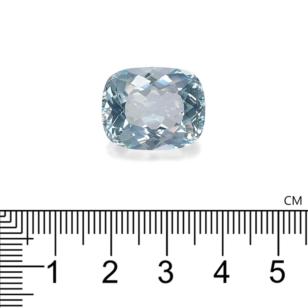 frost white aquamarine, 17.96ct cushion cut — view 4