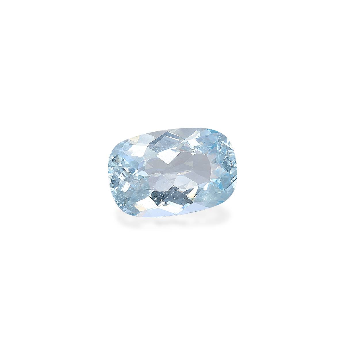 sky blue aquamarine, 25.43ct cushion cut — view 3