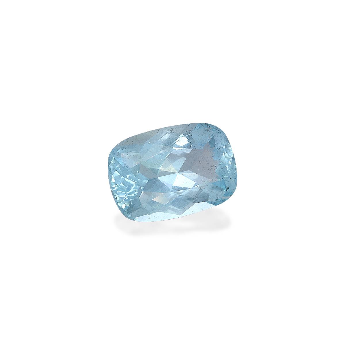 sky blue aquamarine, 29.98ct cushion cut — view 3