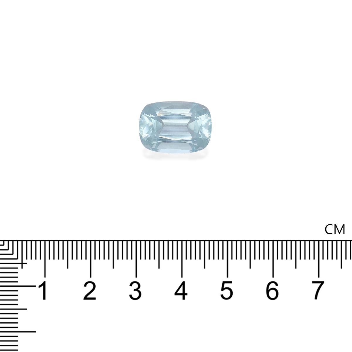 sky blue aquamarine, 10.67ct cushion cut — view 4