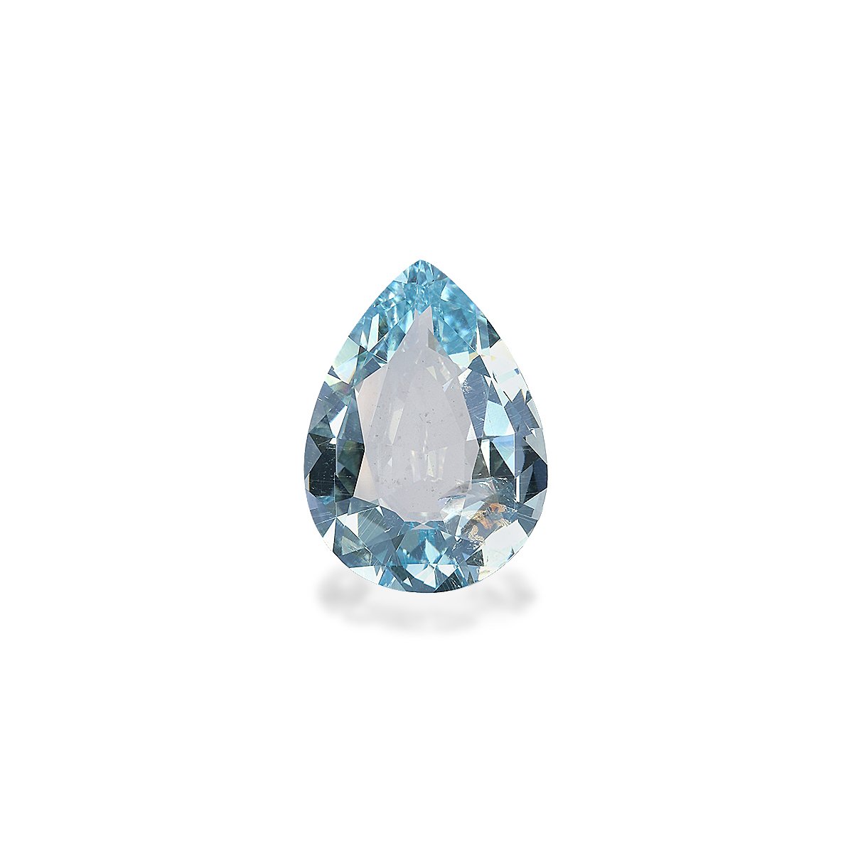 sky blue aquamarine, 6.76ct pear cut — main view
