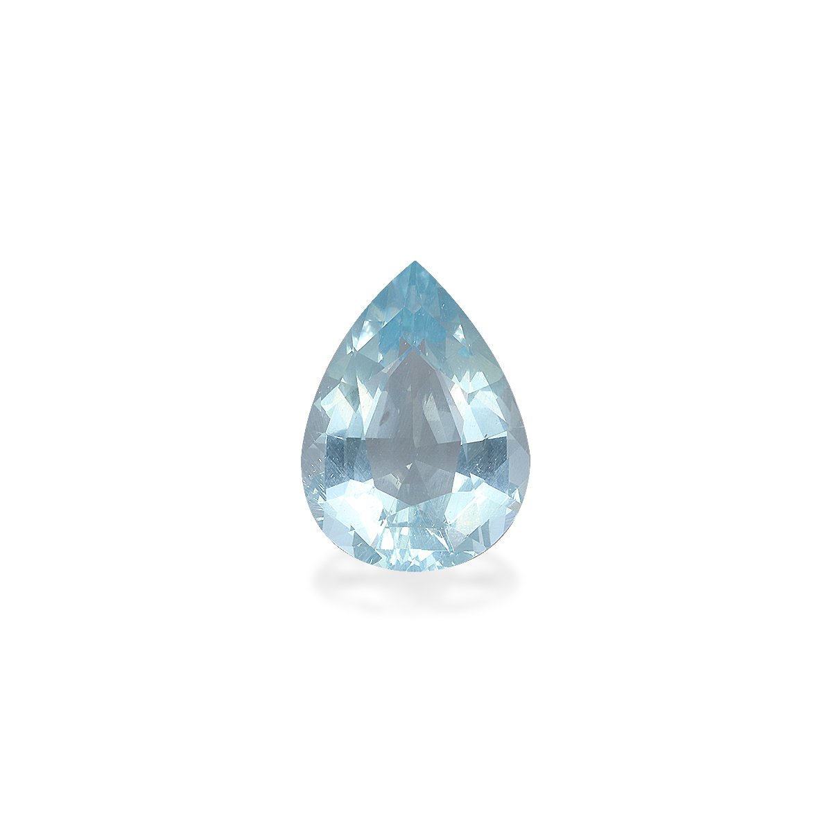 sky blue aquamarine, 8.73ct pear cut — main view
