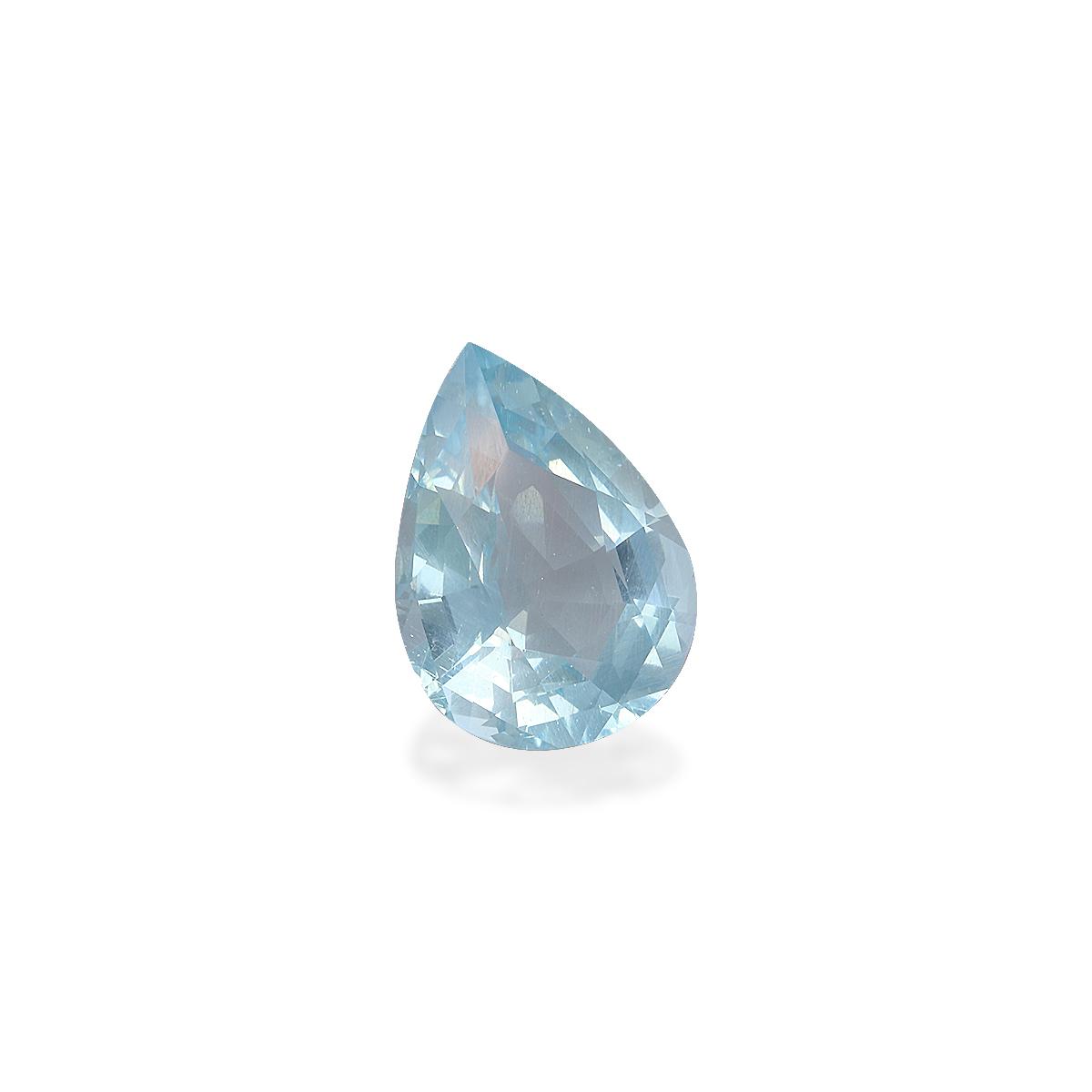 sky blue aquamarine, 8.73ct pear cut — view 3