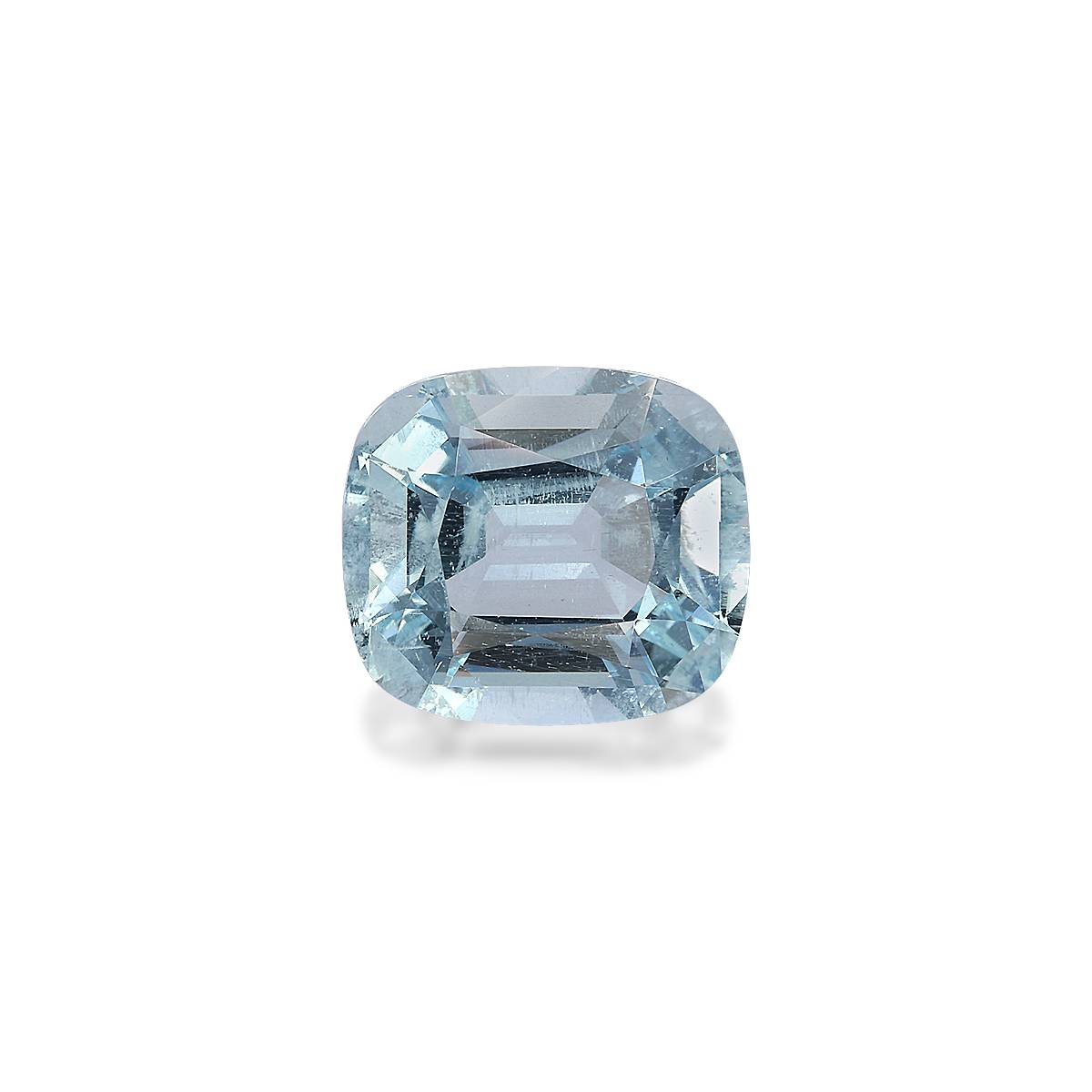 sky blue aquamarine, 9.84ct cushion cut — main view