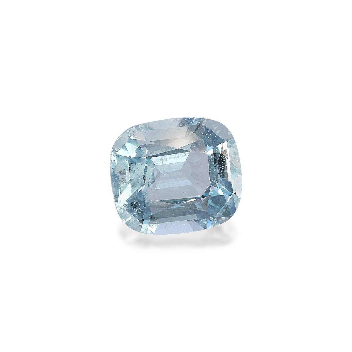 sky blue aquamarine, 9.84ct cushion cut — view 3