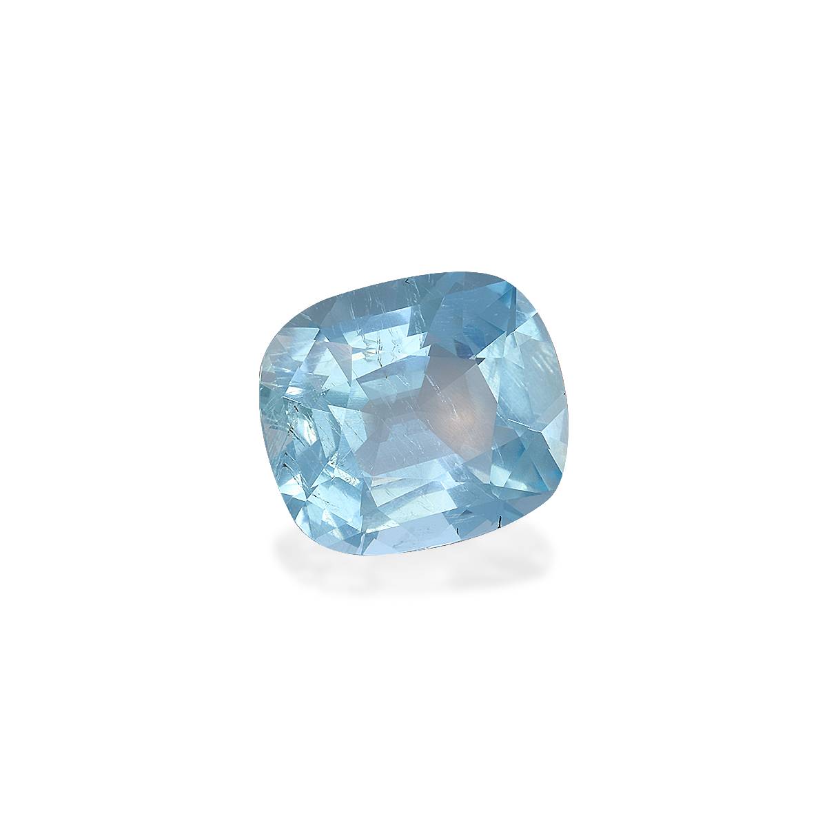 baby blue aquamarine, 11.19ct cushion cut — view 3