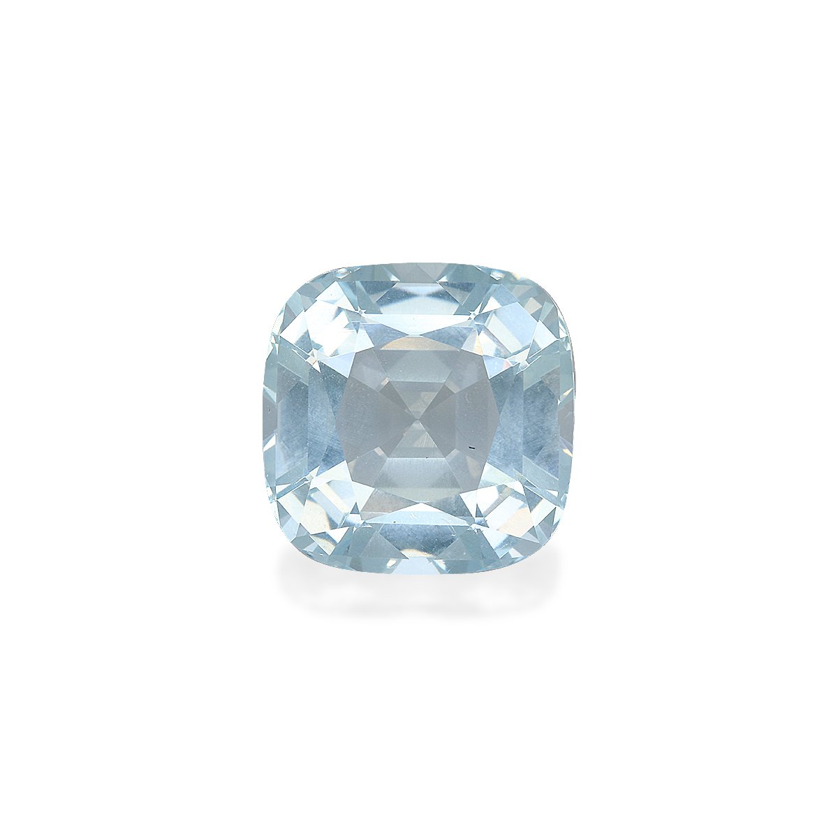 frost white aquamarine, 13.43ct cushion cut — main view