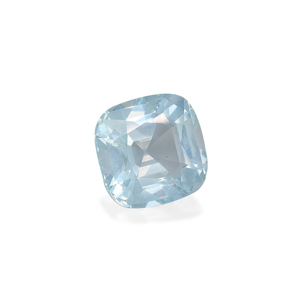 frost white aquamarine, 13.43ct cushion cut — view 3