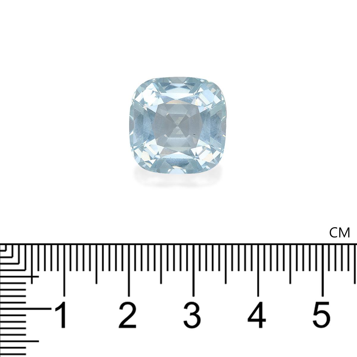 frost white aquamarine, 13.43ct cushion cut — view 4