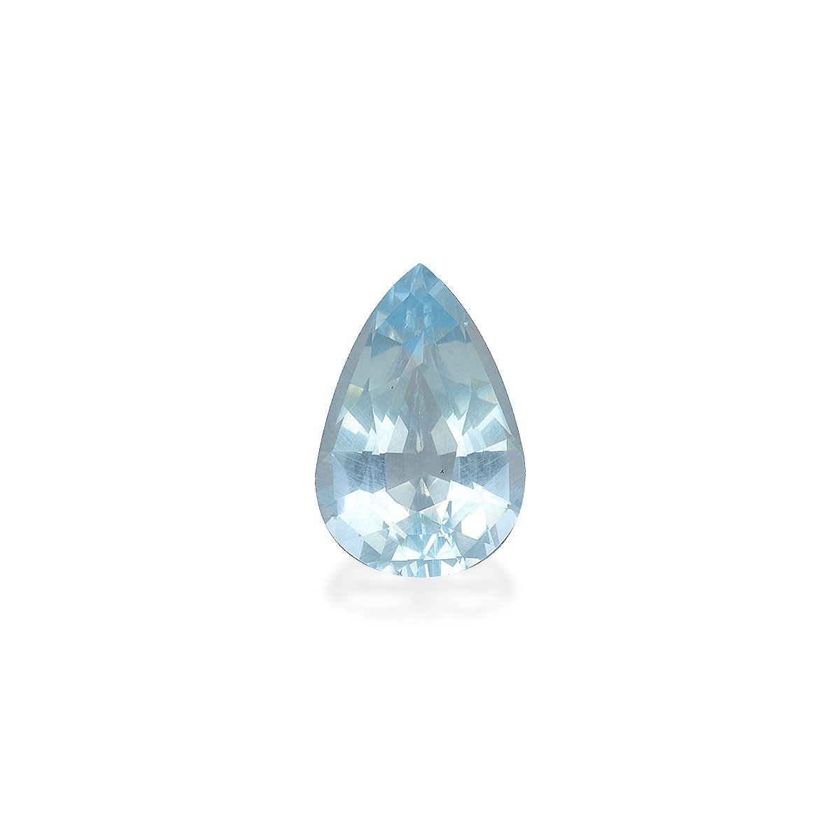 sky blue aquamarine, 8.26ct pear cut — main view