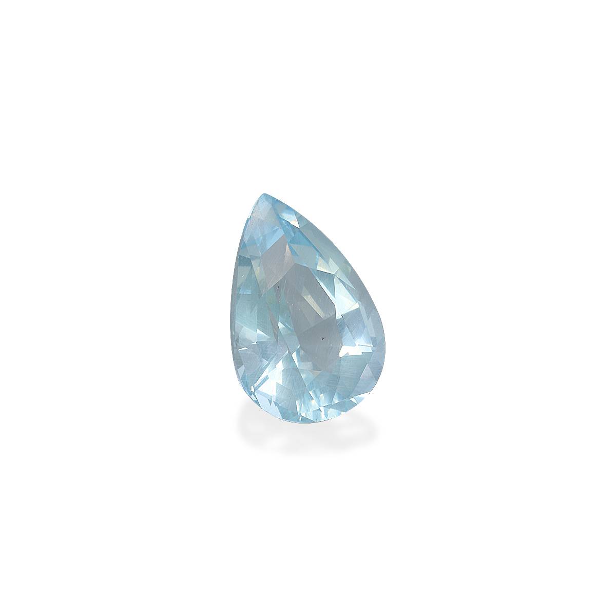 sky blue aquamarine, 8.26ct pear cut — view 3