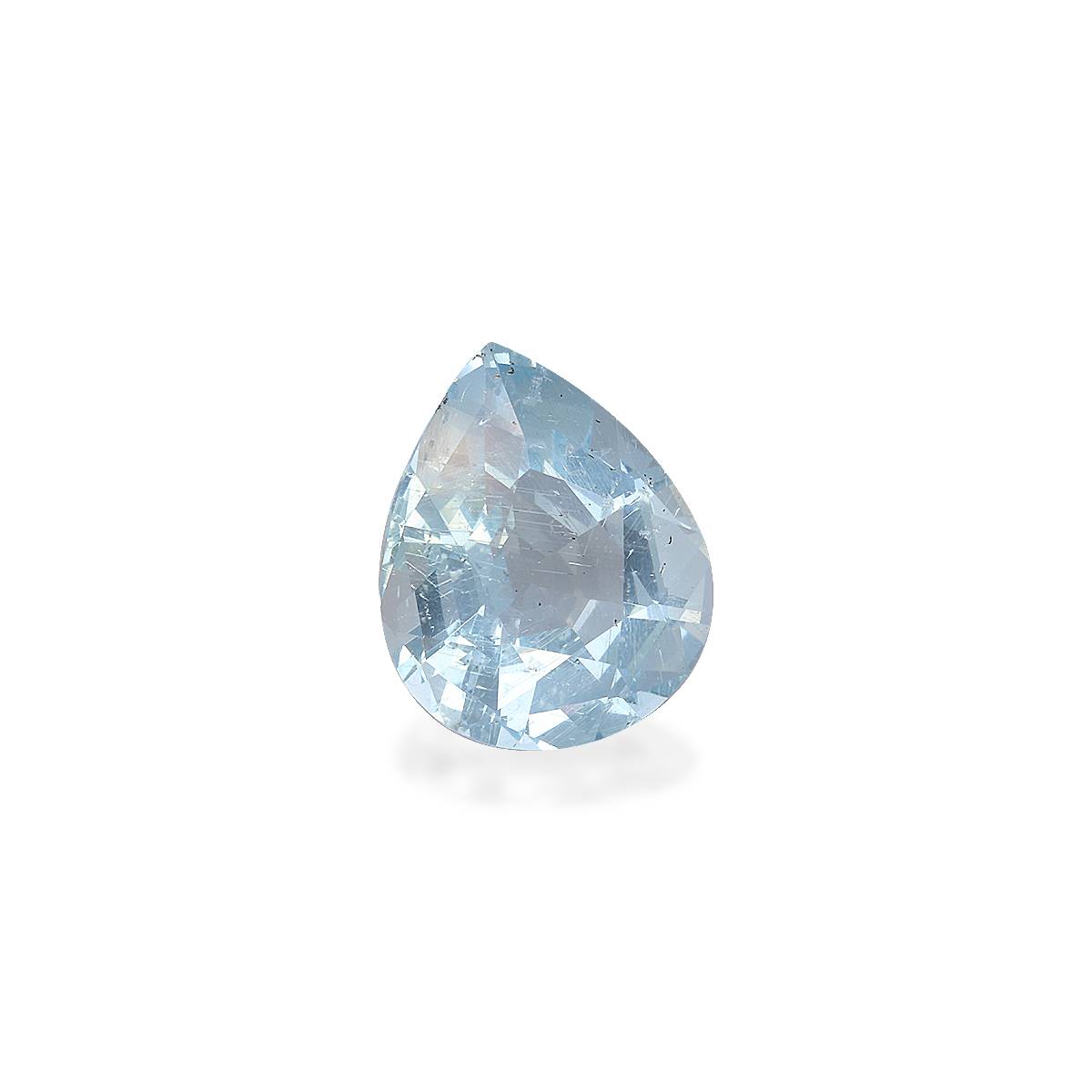 sky blue aquamarine, 8.71ct pear cut — view 3
