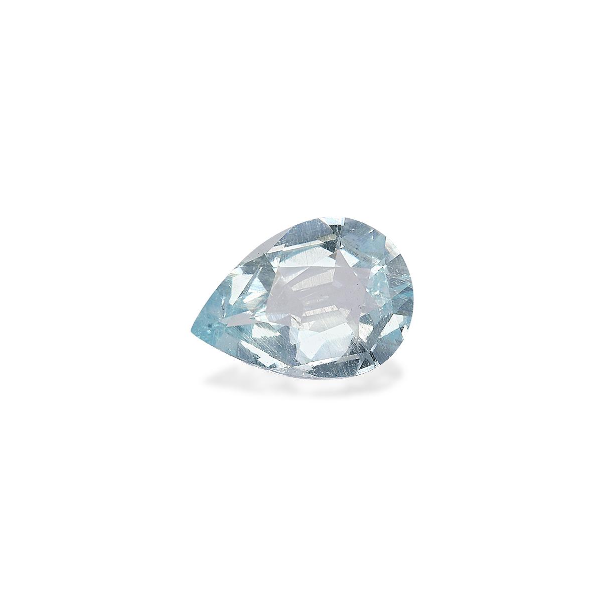 sky blue aquamarine, 6.03ct pear cut — view 3