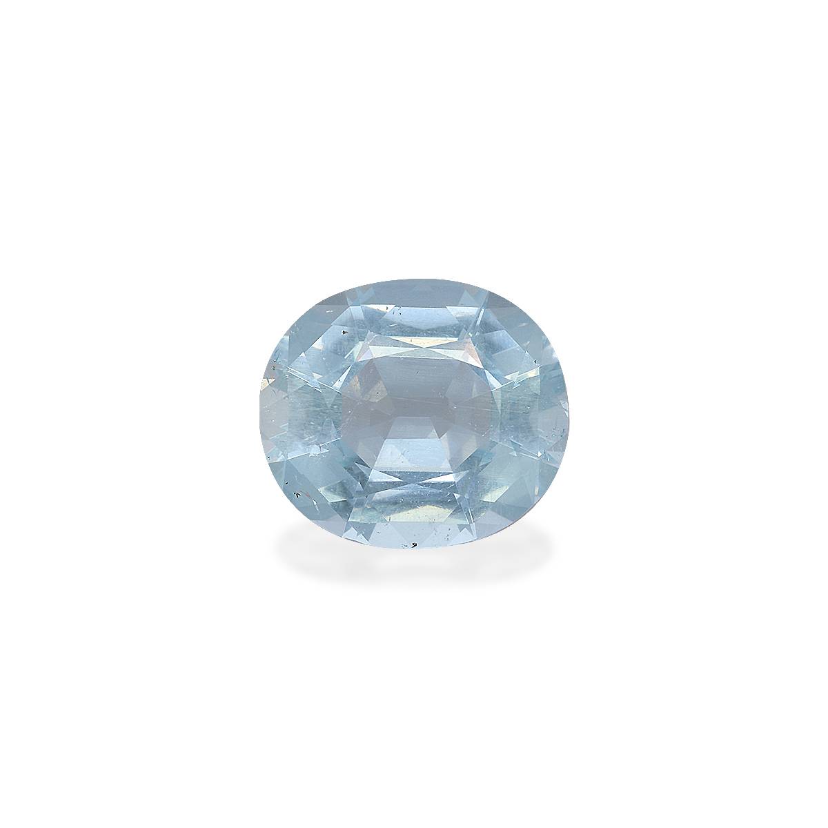 sky blue aquamarine, 6.9ct cushion cut — main view