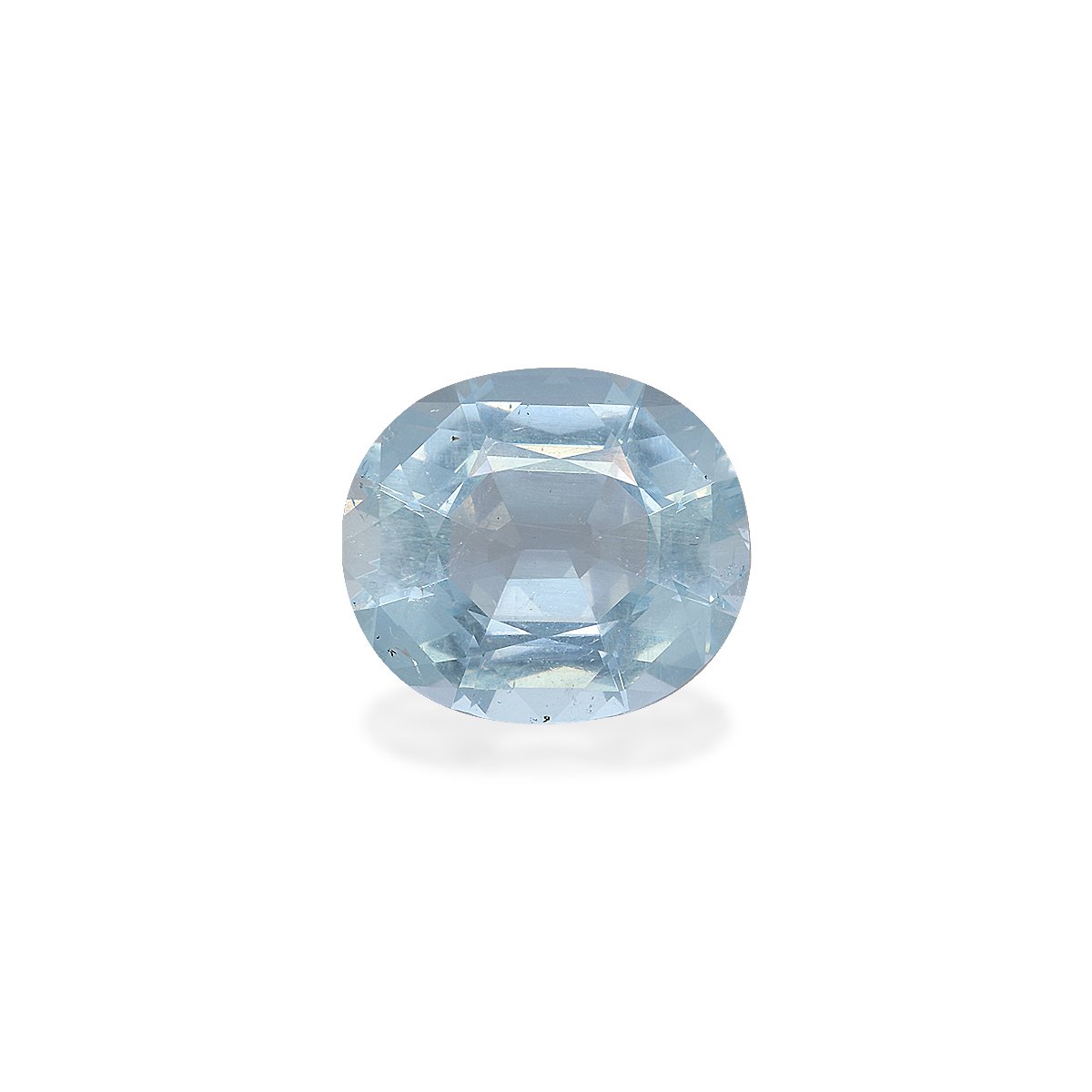 sky blue aquamarine, 6.9ct cushion cut — main view