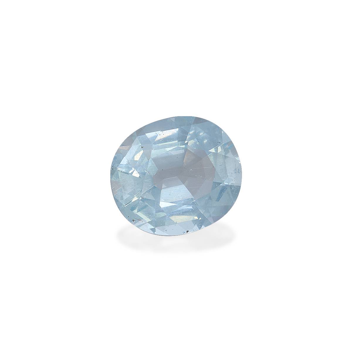 sky blue aquamarine, 6.9ct cushion cut — view 3