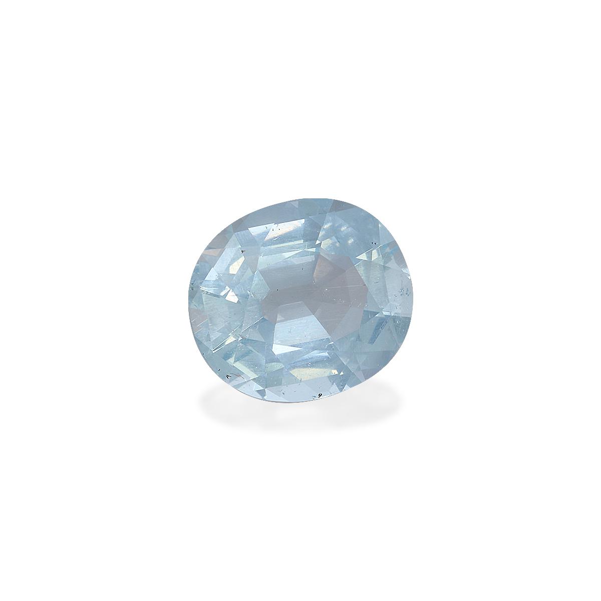 sky blue aquamarine, 6.9ct cushion cut — view 3