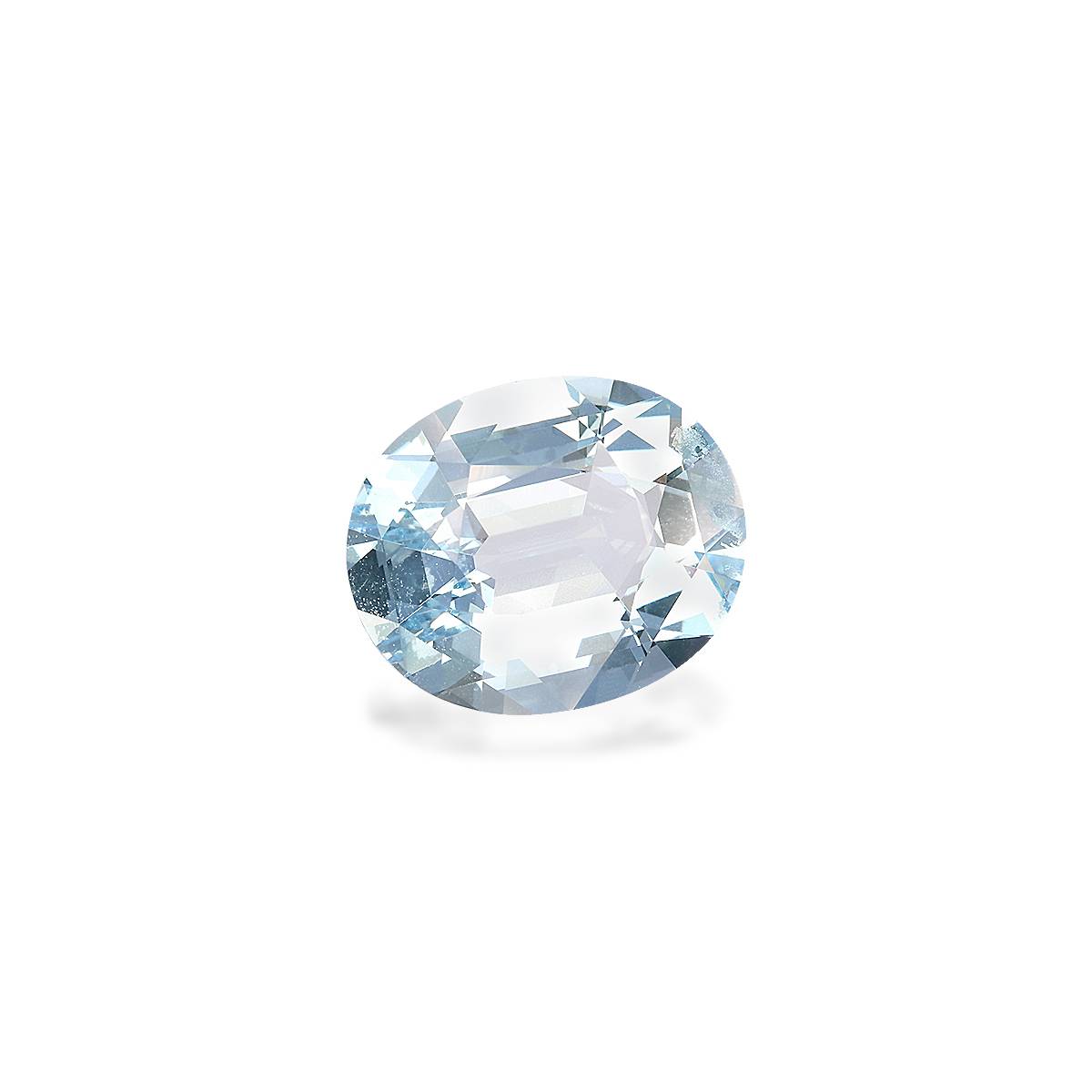 sky blue aquamarine, 5.11ct oval cut — view 3