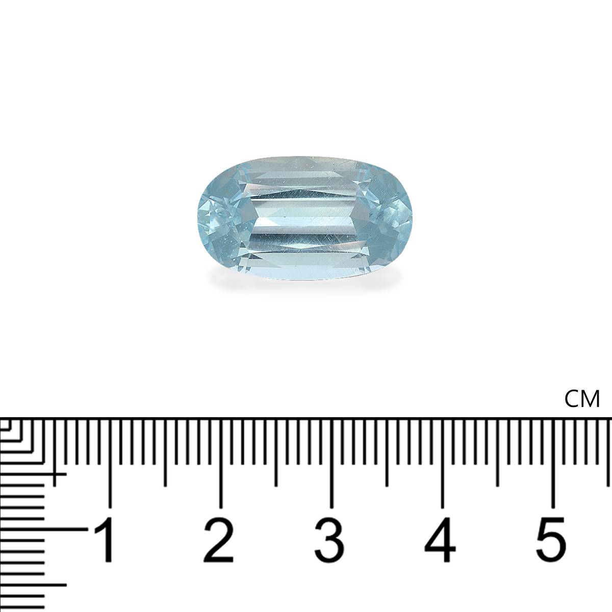 baby blue aquamarine, 11.45ct oval cut — view 4