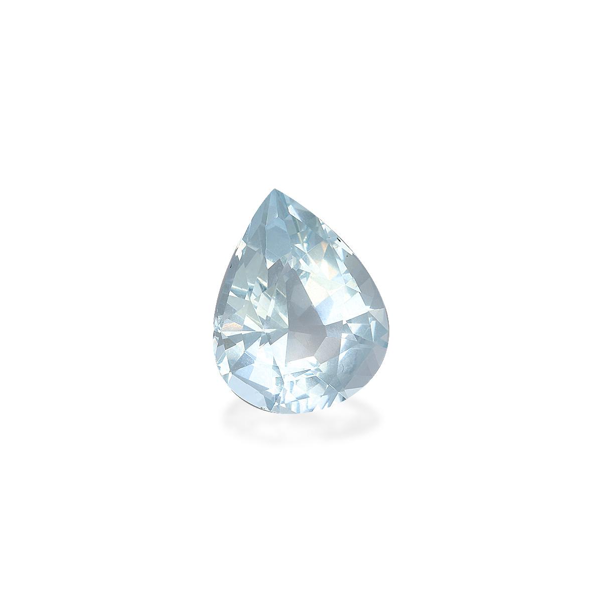 frost white aquamarine, 7.65ct pear cut — view 3