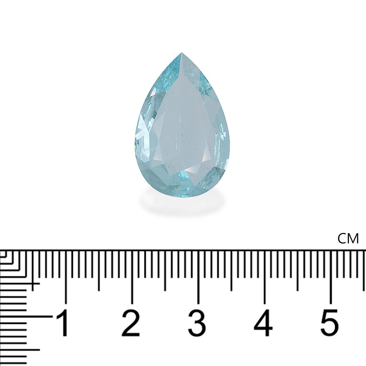 sky blue aquamarine, 9.81ct pear cut — view 4