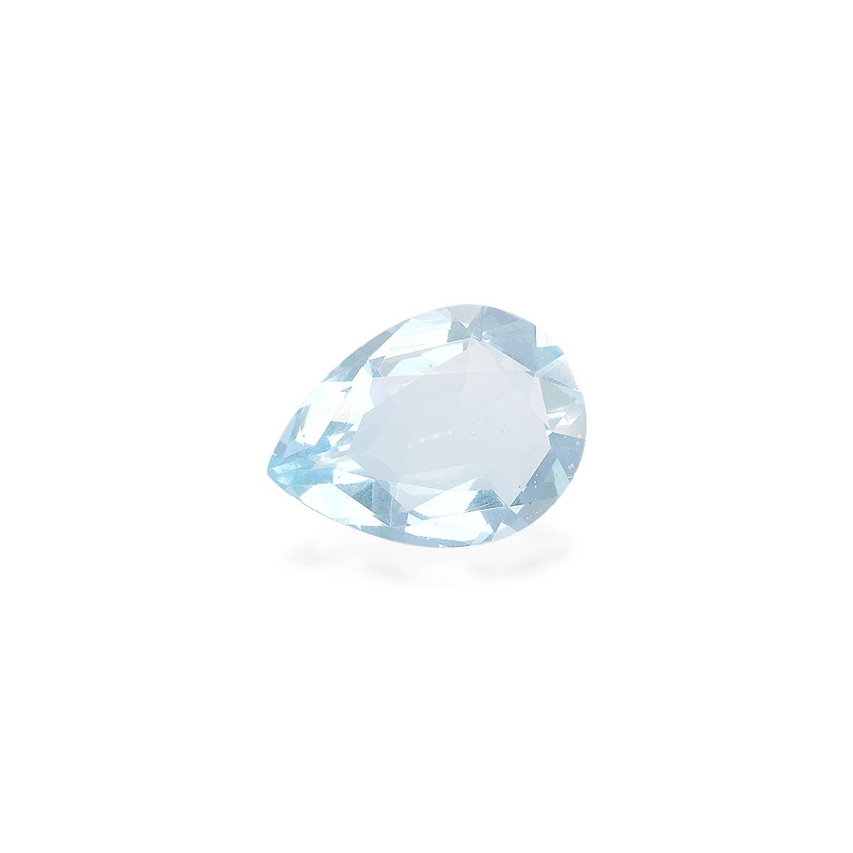 baby blue aquamarine, 5.7ct pear cut — view 3