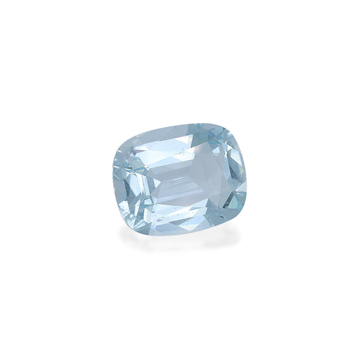 sky blue aquamarine, 13ct cushion cut — view 3