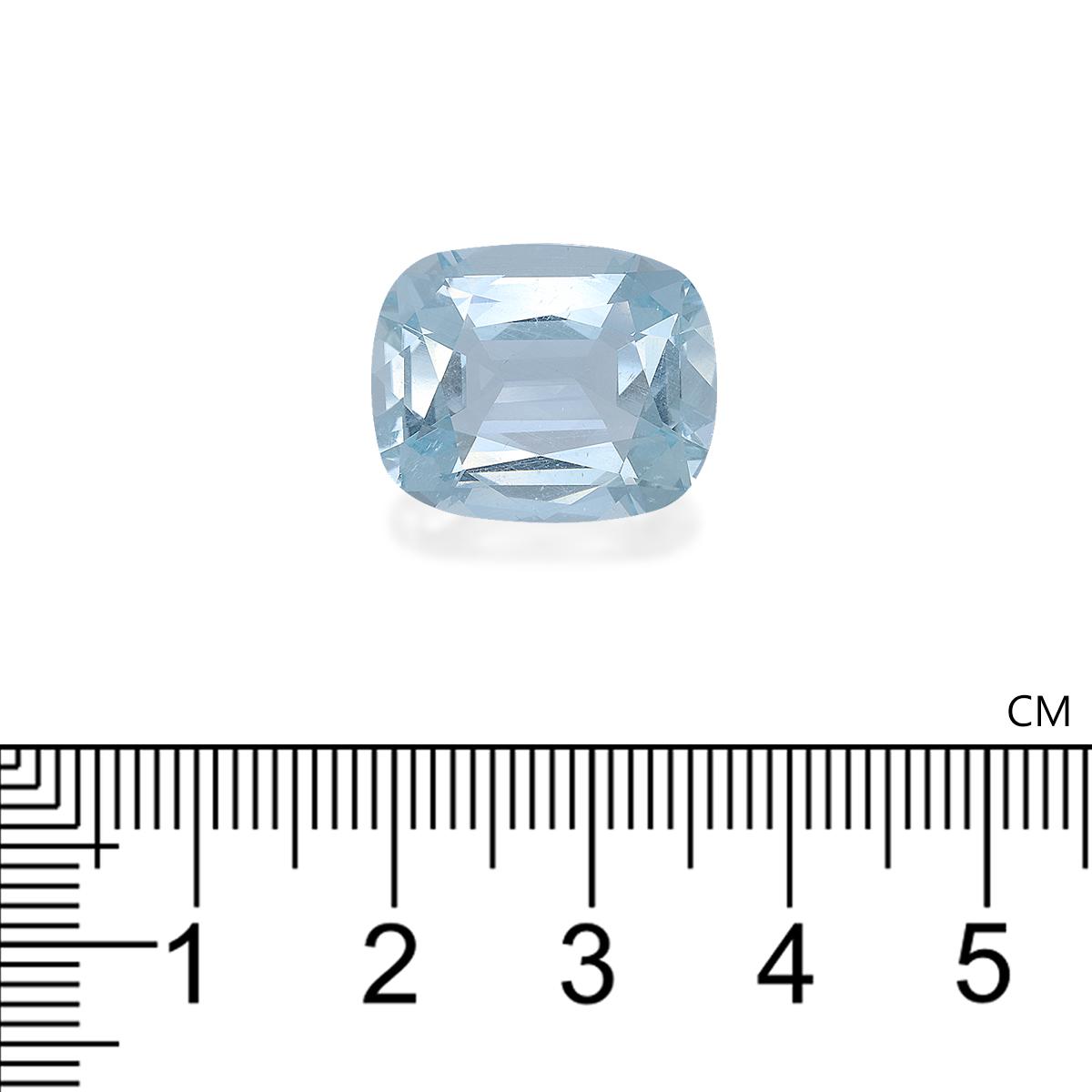 sky blue aquamarine, 13ct cushion cut — view 4