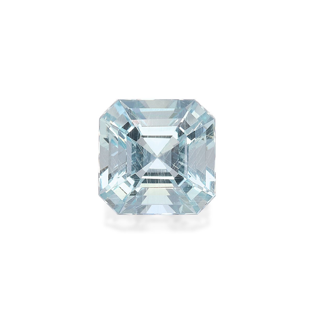 sky blue aquamarine, 3.3ct square cut — main view