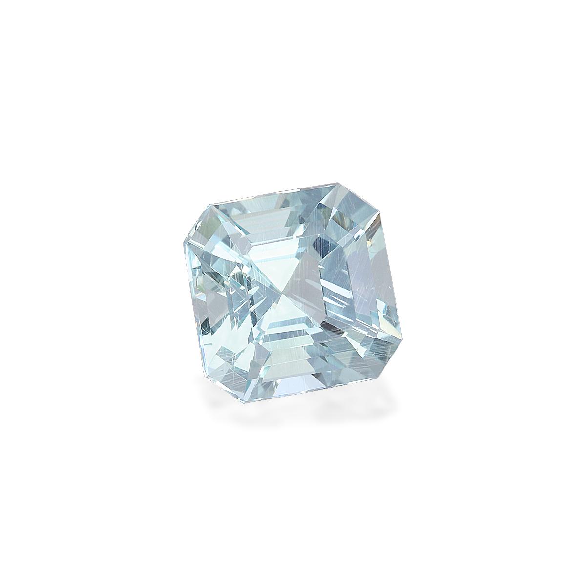 sky blue aquamarine, 3.3ct square cut — view 3