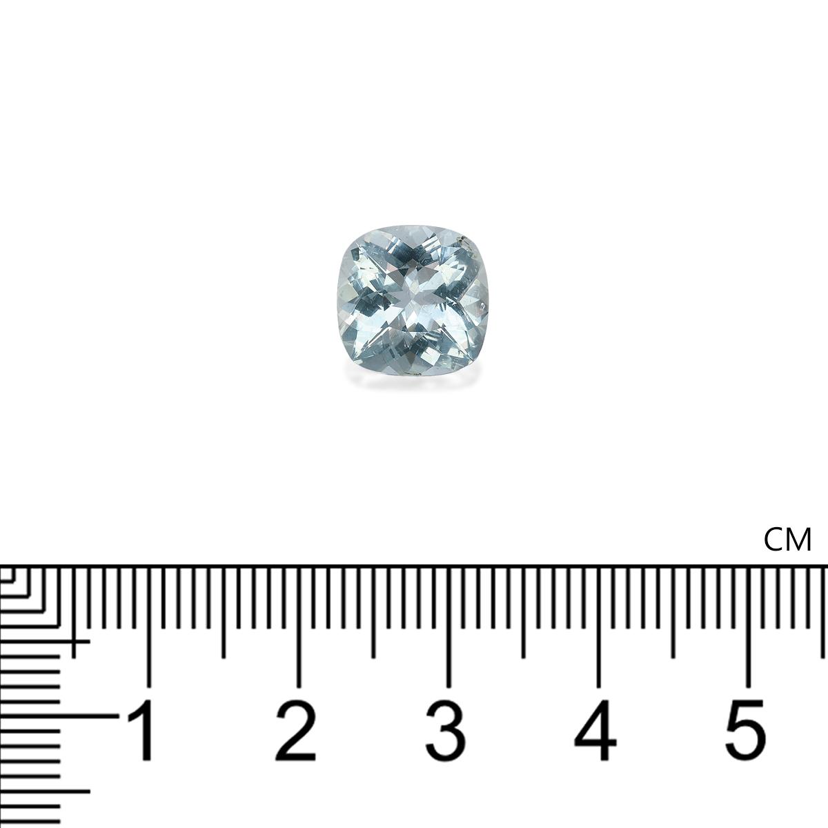 sky blue aquamarine, 3.5ct cushion cut — view 4