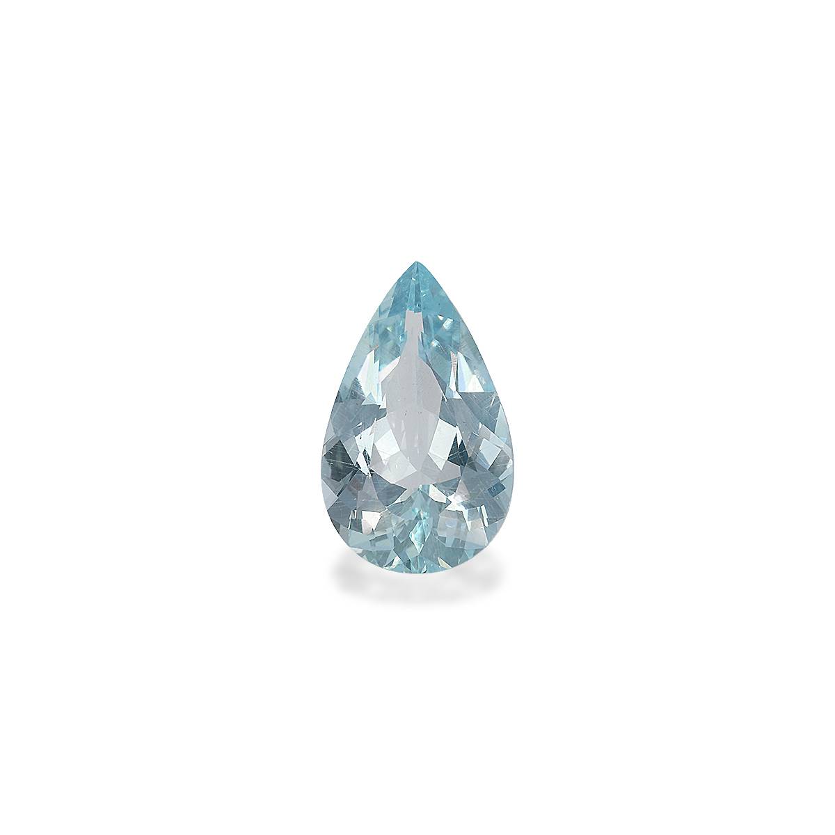 sky blue aquamarine, 4.42ct pear cut — main view
