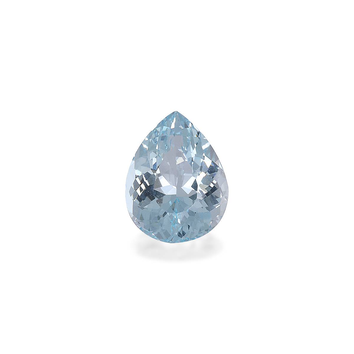 sky blue aquamarine, 6.8ct pear cut — main view