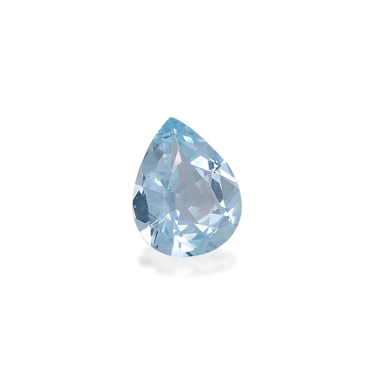 sky blue aquamarine, 4.83ct pear cut — view 3