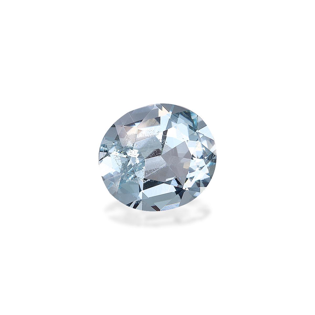 sky blue aquamarine, 4.6ct oval cut — view 3