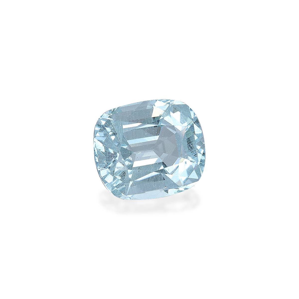 sky blue aquamarine, 11.16ct cushion cut — view 3