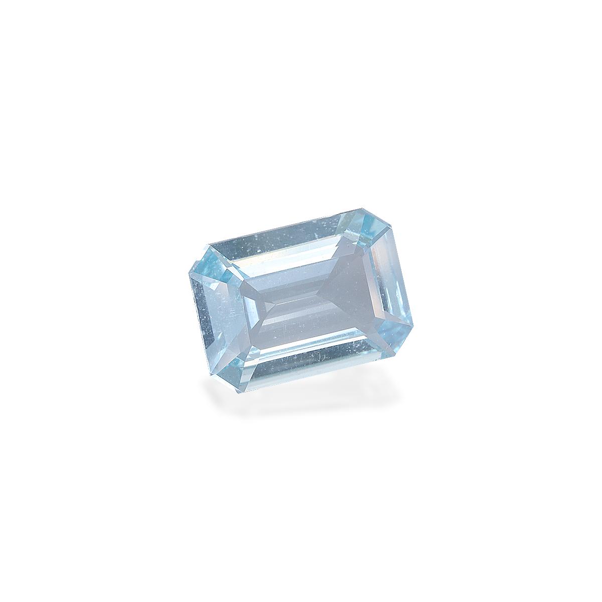 sky blue aquamarine, 5.58ct rectangular cut — view 3