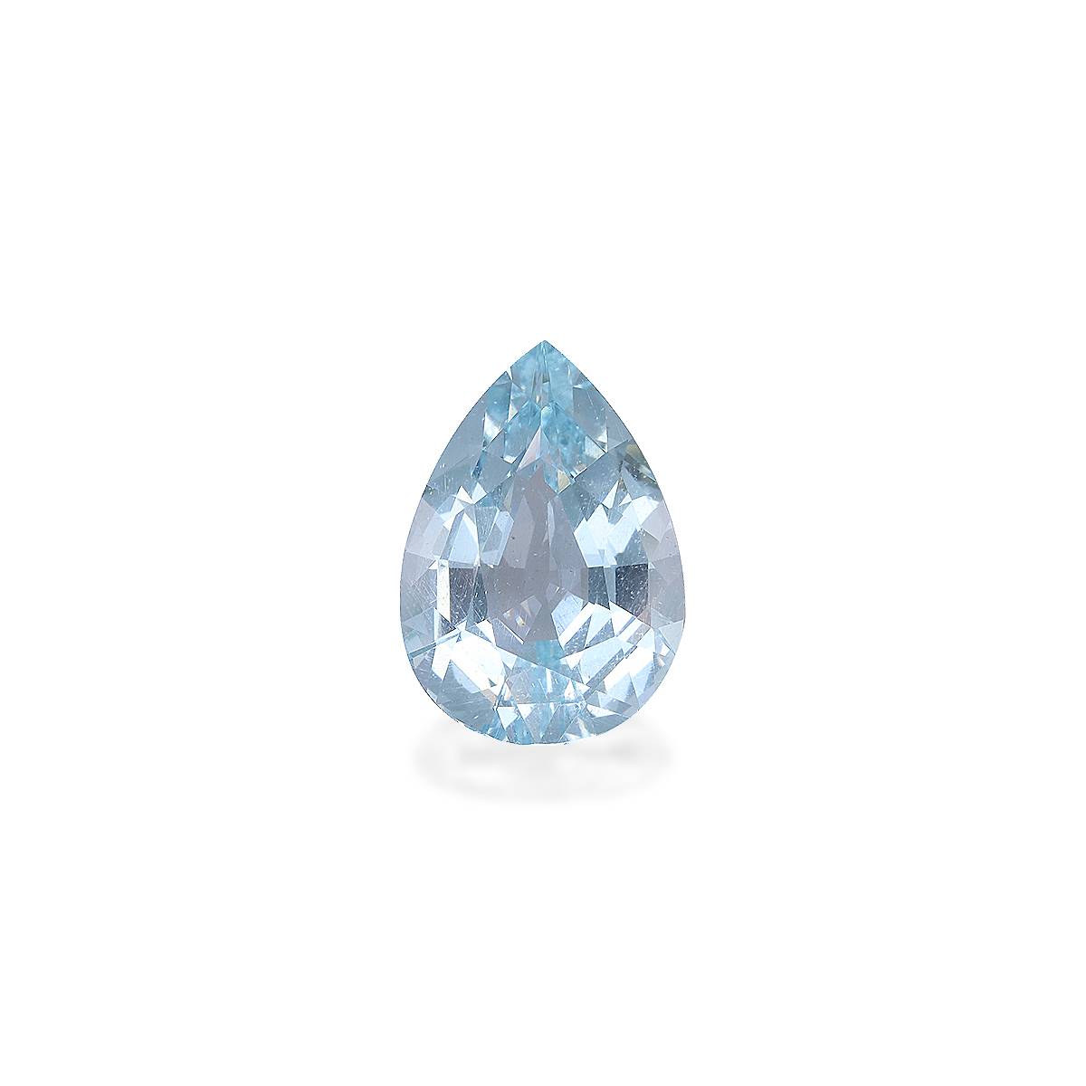 sky blue aquamarine, 6.46ct pear cut — main view